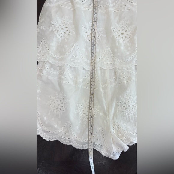 NWT White Eyelet Lace Backless Halter Romper Size Small - Picture 11 of 16